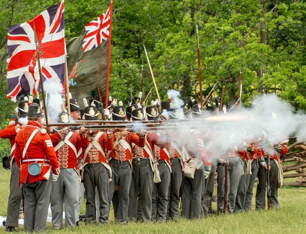 Re-enactment of the Battle of Stoney Creek